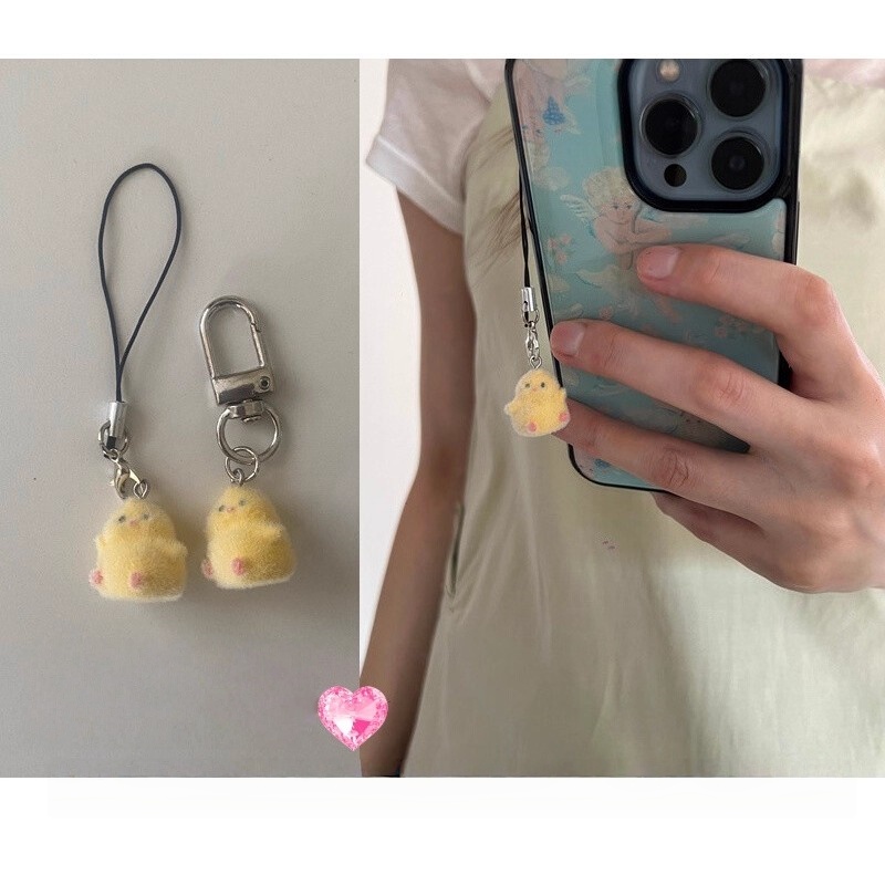 Yellow Phone Accessories - أزياء لطيف الأصفر يتدفقون قلادة Ccd