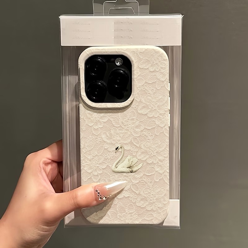 غطاء هاتف بنمط البجع والدانتيل - مراجعة Apple Iphone 16 وسعره