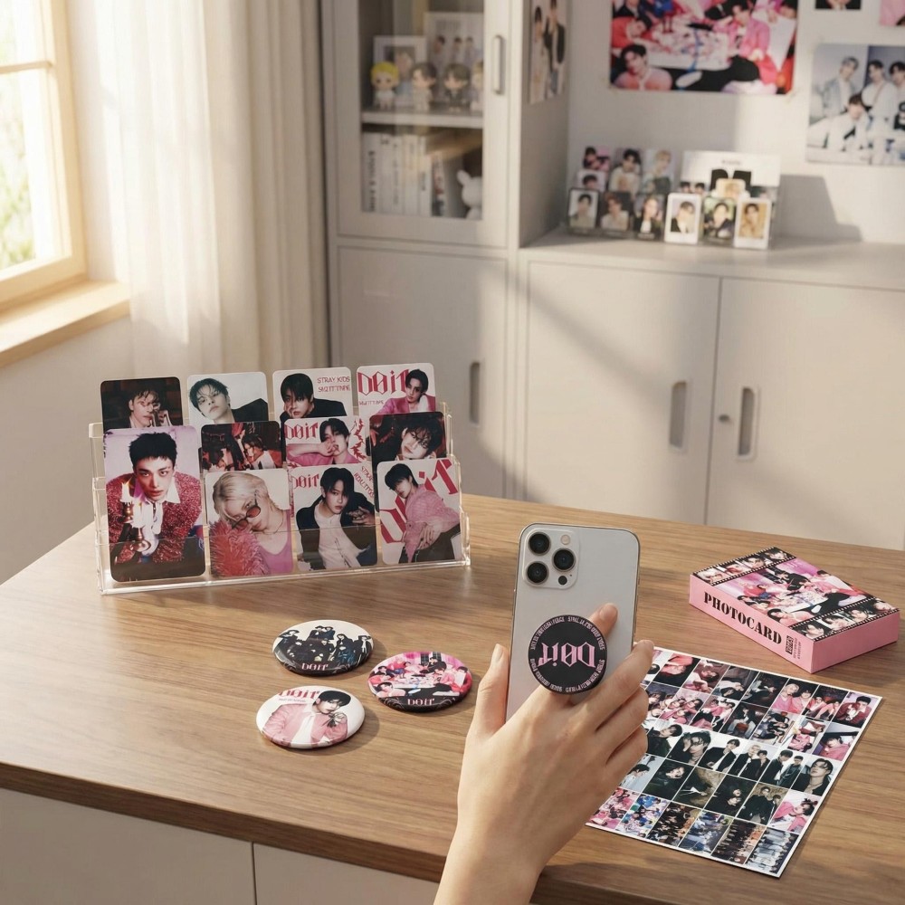 ملصقات صور فرقة K-pop ستراي SK - مراجعة Phone Accessories And Electronics وسعره